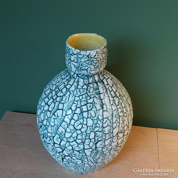 Rare collector's ceramic vase by Károly Bán 29 cm