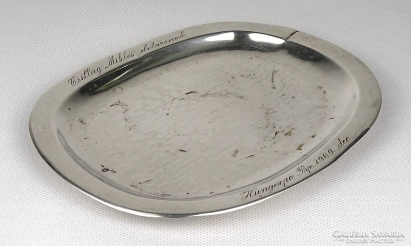 1Q945 1969 hammered silver tray 100g