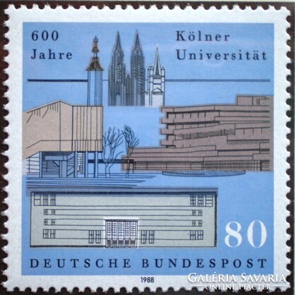 N1370 / Germany 1988 the University of Cologne 600-year stamp postmaster