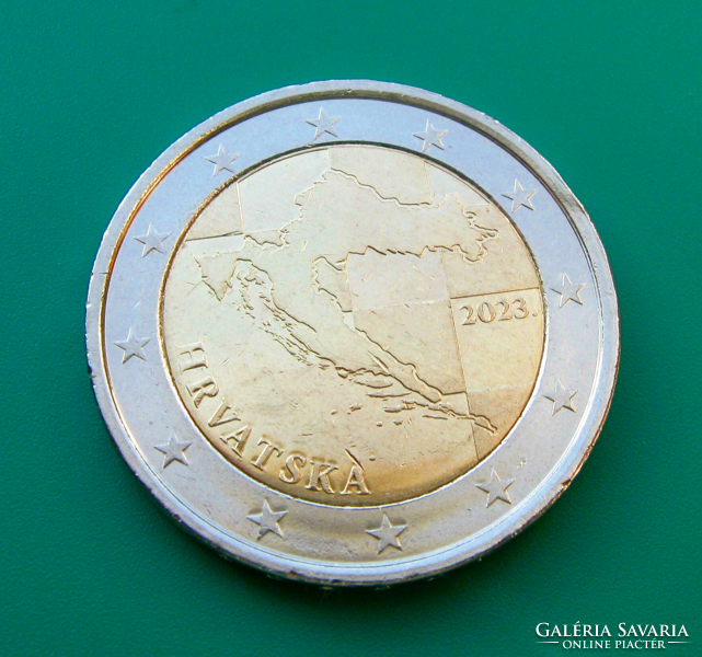 Croatia - 2 euro - 2 € - 2023 - map