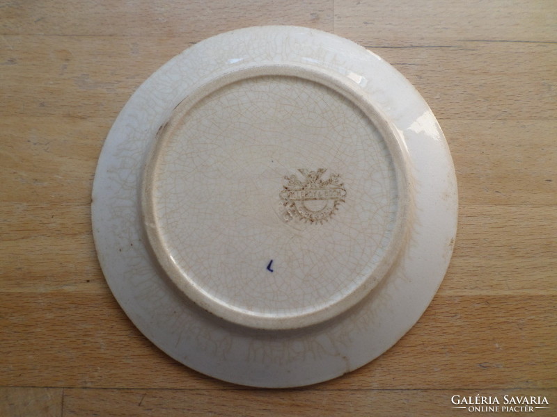 Antique villeroy & boch onion pattern earthenware coaster 15.5 Cm