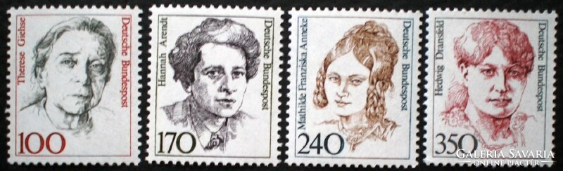 N1390-3 / Németország 1988 Híres Nők VI. bélyegsor postatiszta