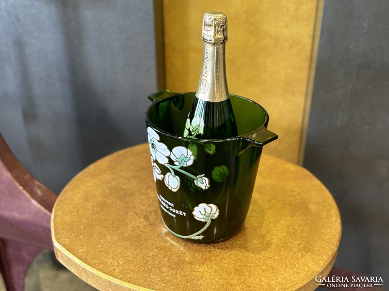 Perrier-jouët champagne hand-painted champagne cooler from the belle epoque series designed by emile gallé