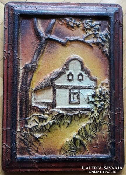 Bezdány zzolt village house leather ornament