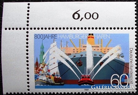 N1419s / Germany 1989 the Hamburg Harper stamp postal clean curved corner summary number