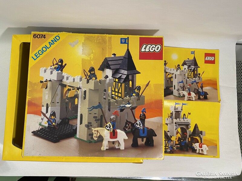 Lego castle: black falcon's fortress (6074), with extra knights :) vintage 1986