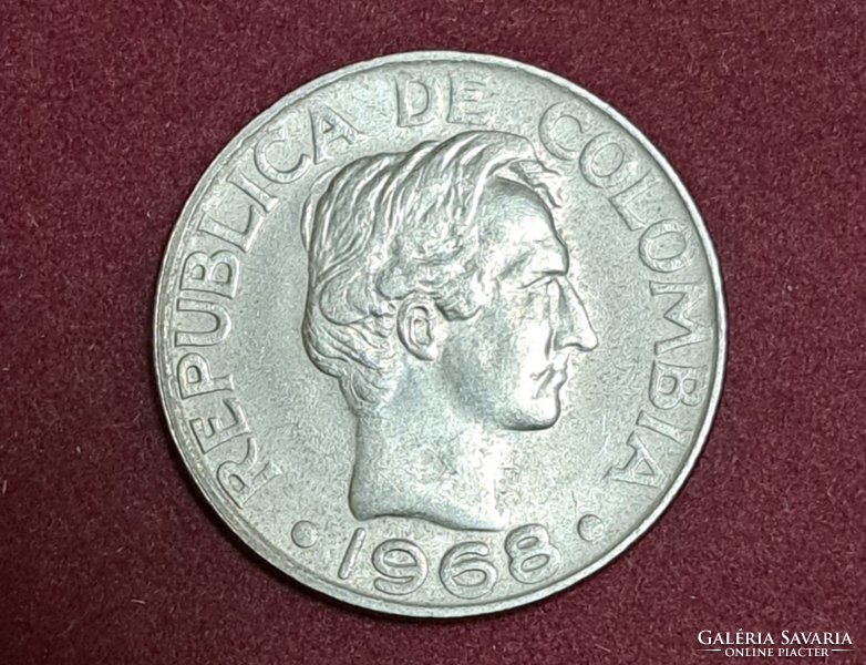 1959. Colombia 50 centavos (1659)