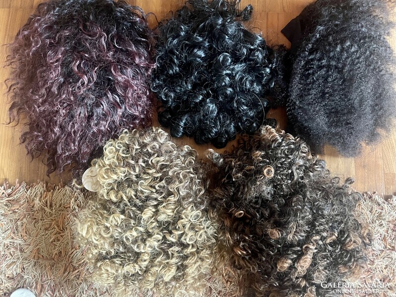 5 Extra curly curly afro wig hair extensions