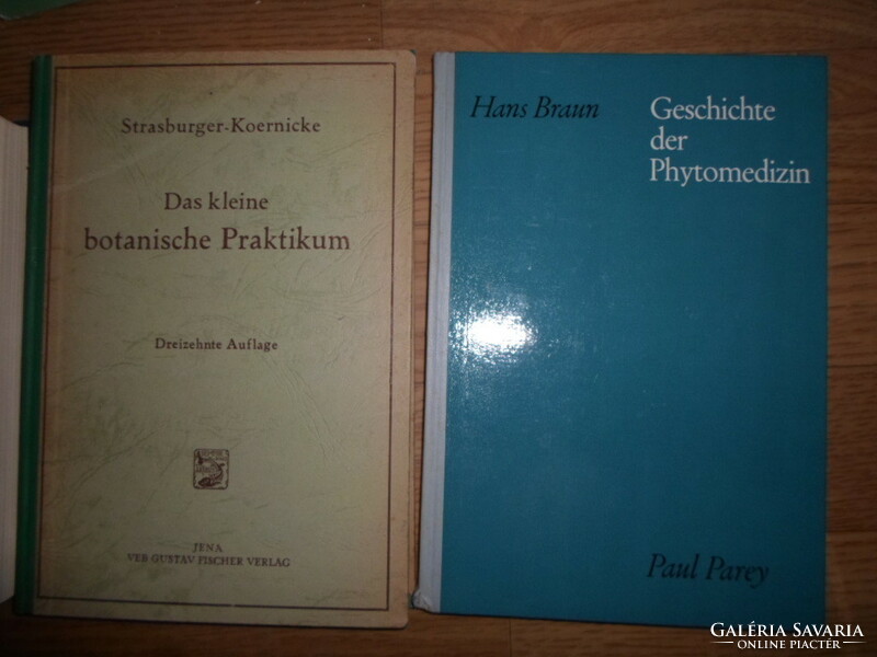 2 német nyelvű botanika + mezőgazdaság szakkönyv