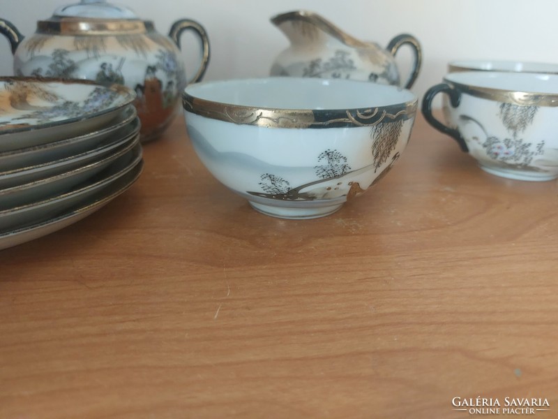 (K) Japanese porcelain tea set