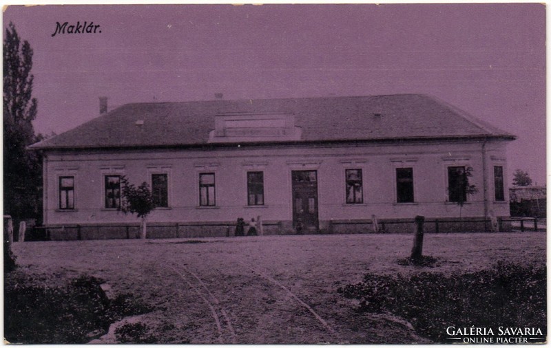 B - 266 post clean Hungarian cities, settlements: Maklár 1913 (baross printing press eger)