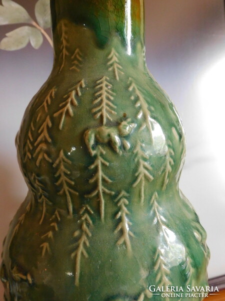 Special vintage ceramic floor vase with natural scenes 46