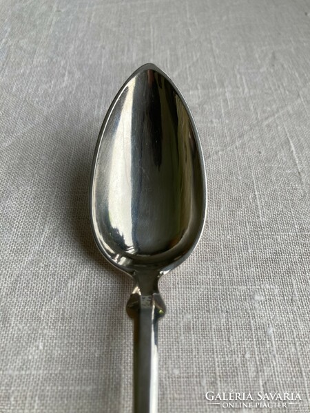 13 Latos, antique, silver spoon from Miskolc