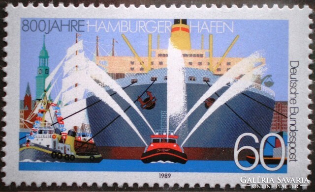 N1419 / Németország 1989 A hamburgi hárper bélyeg postatiszta