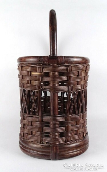 1R052 brown bamboo newspaper basket 45 x 23.5 X 44 cm