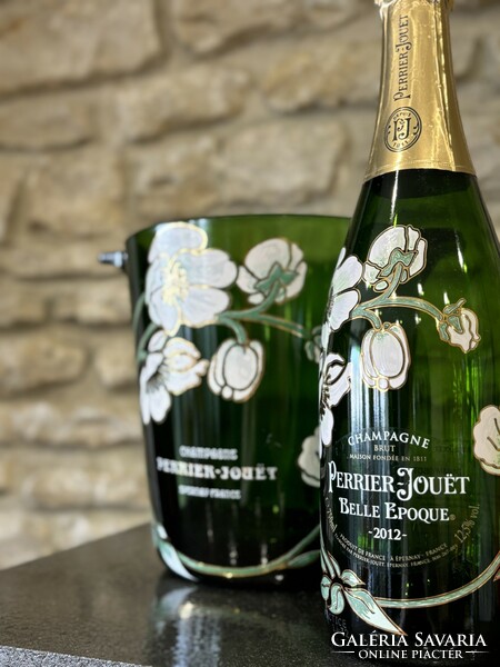 Perrier-Jouët Champagne kézzel festett pezsgőhűtő a Belle Epoque sorozatból tervezte Emile Gallé