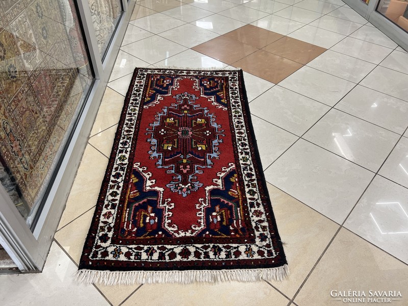 3399 Turkish tashpinar hand knot wool Persian carpet 75x150cm free courier