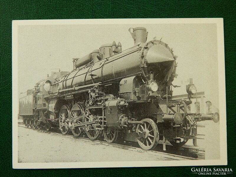 Postcard - high-speed steam locomotive of Máv Machine Factory; occasional stamp: zirc, 100-year heat