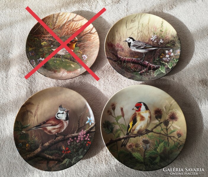 Numbered wall plates with birds