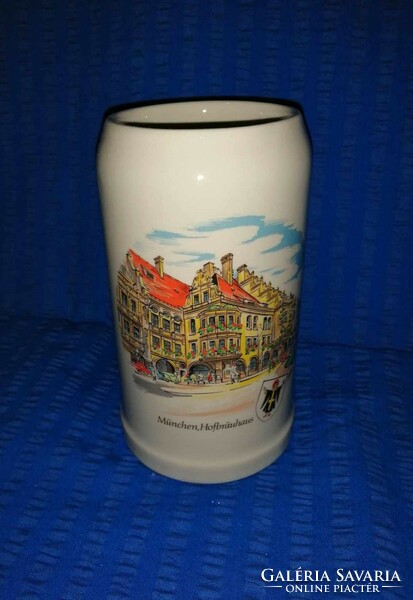 Bavaria porcelain beer mug with Munich inscription, 1 liter (a15)