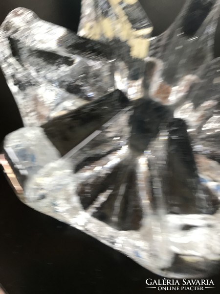 Georgshütte vastag kristályüveg gyertyatartó, melegentartó III. - jelzett, Bel Mondo sorozat (M108)