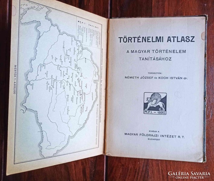 Dr. József Németh and István Koch: Historical atlas for teaching Hungarian history.