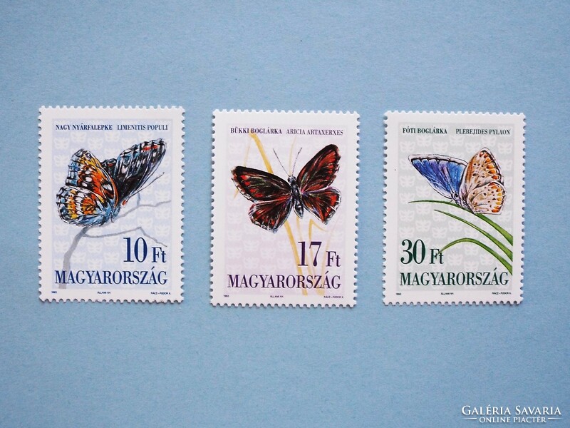 (Z) 1993. Butterfly iv. Series - Hungarian butterflies** - (cat.: 700.-)