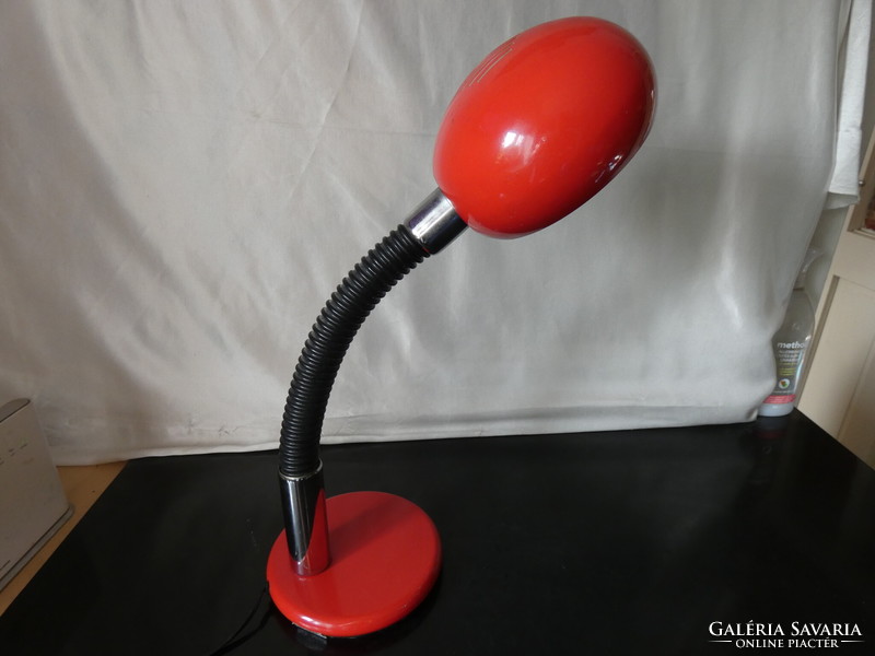 Targetti sankey red space-age table lamp 1970
