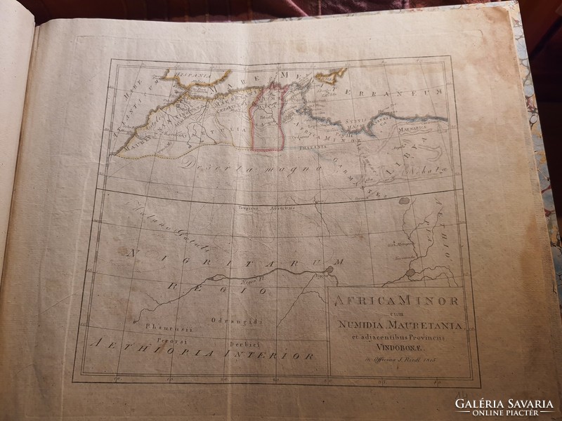 Orbis Antiqui Minor - 18 lapos térképgyűjtemény 1815-ből - harántfólió!!