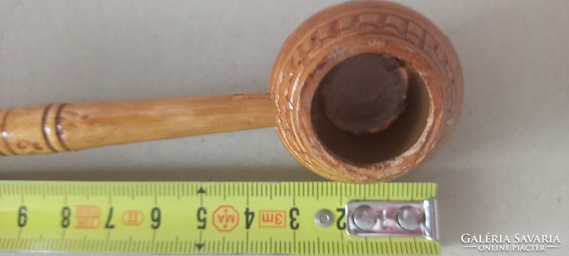 Wooden pipe with copper insert
