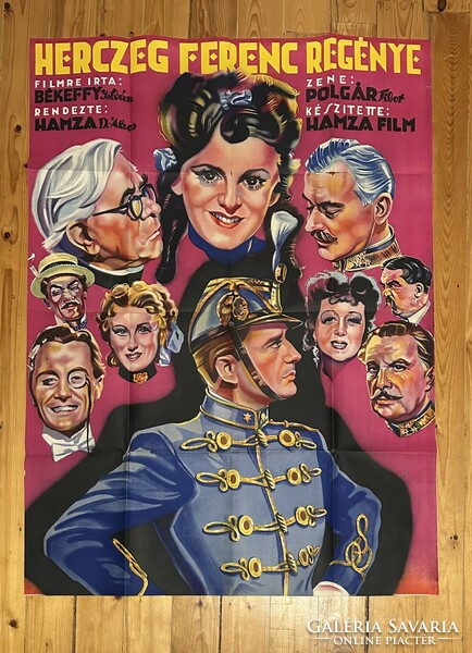 Ferenc Herczeg's novel movie poster