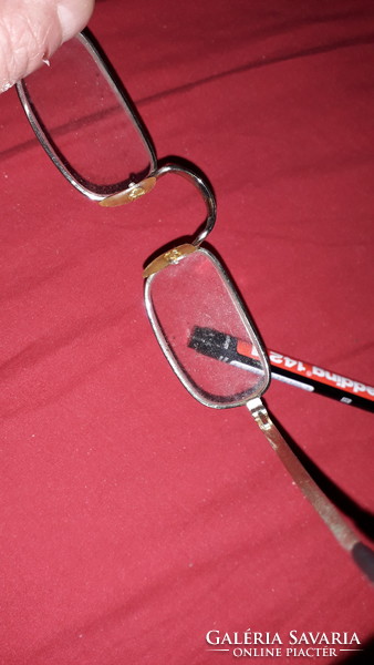 Retro minőségi fémkeretes üveglencsés szemüveg kb. 1 -es erősség a képek szerint 14.