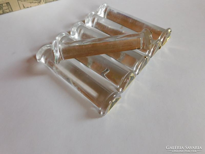 Vintage lead crystal knife set - 6 pieces
