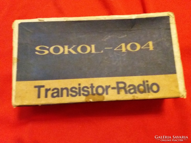Old cccp Russian sokol 404 radio factory paper box for collectors in the condition shown in the pictures