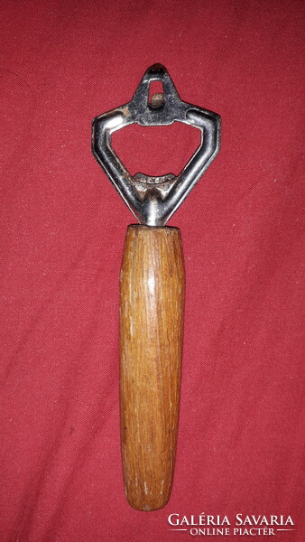 Retro wooden metal bottle opener 15 cm according to the pictures
