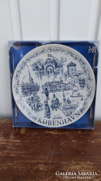 Dánia Kobenhavn emléktárgy tányér