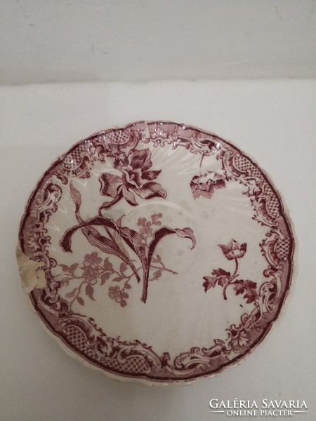 Sarreguemines porcelán csésze alátét (sérült)