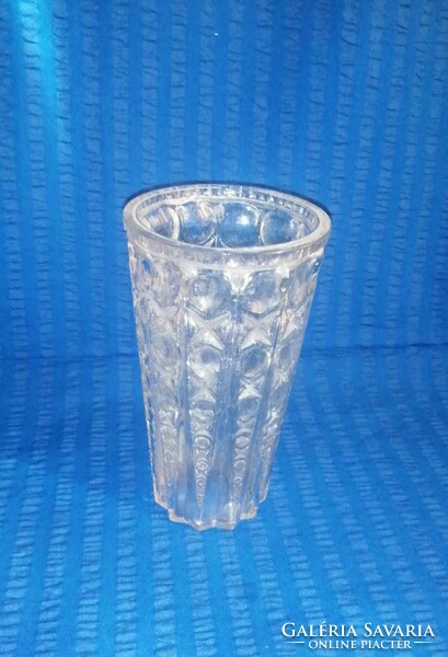 Retro üveg váza  19 cm magas ( A15-2)