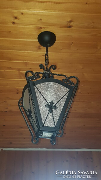 Wrought iron lamp, 2 pieces, can be taken separately