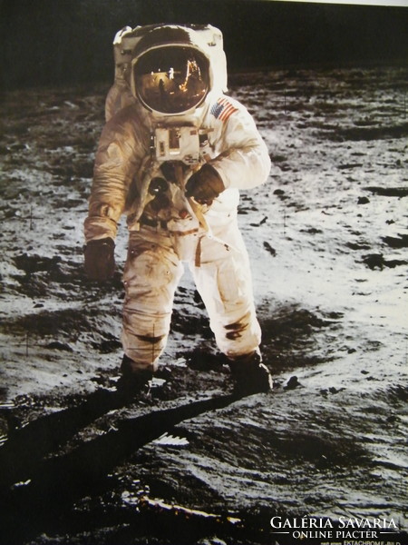 Apollo 11 buzz aldrin moon walk nasa iconic photo on original kodak paper