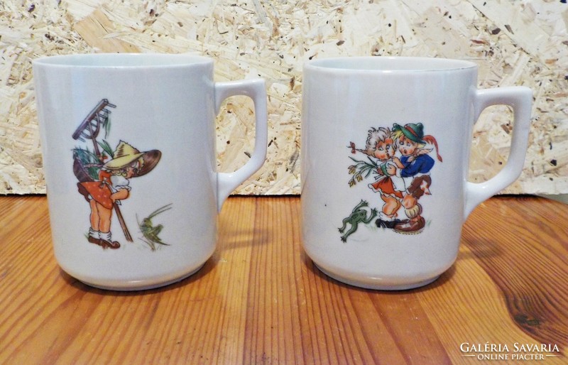 2 pcs. Zsolnay fairy tale pattern children's mug