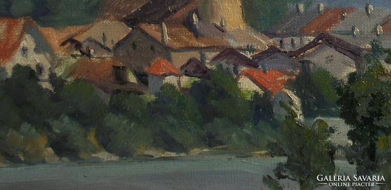View of Kufstein, painting (mid-20th century)