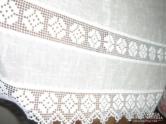 Beautiful vintage style double lacy stained glass curtain
