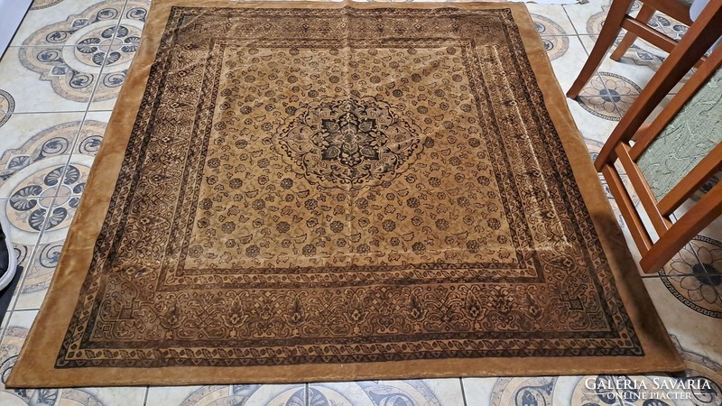 Old silk velvet tablecloth, carpet
