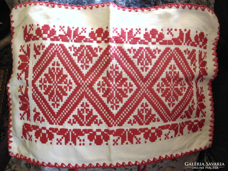 Embroidered Transylvanian needlework pillowcase