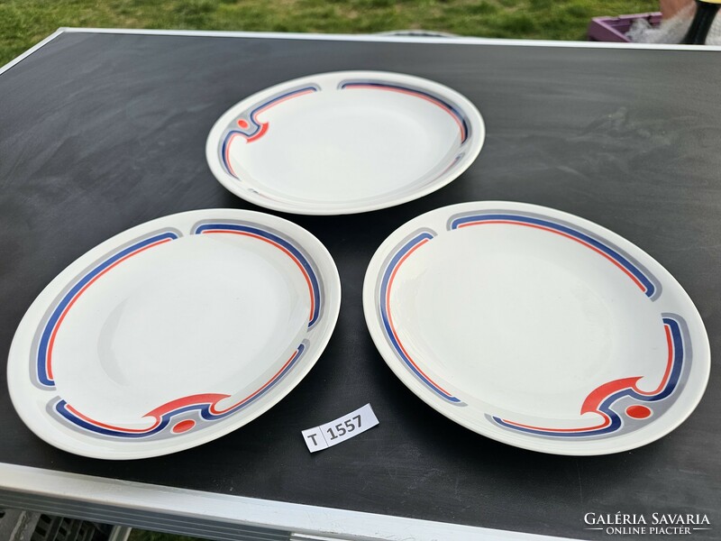 T1557 Alföldi art deco mintás tányérok 1 lapos,  2 süteményes