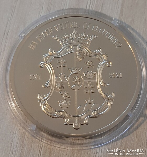 Count István Széchenyi medal covered with pure gold in the largest Hungarian capsule unc