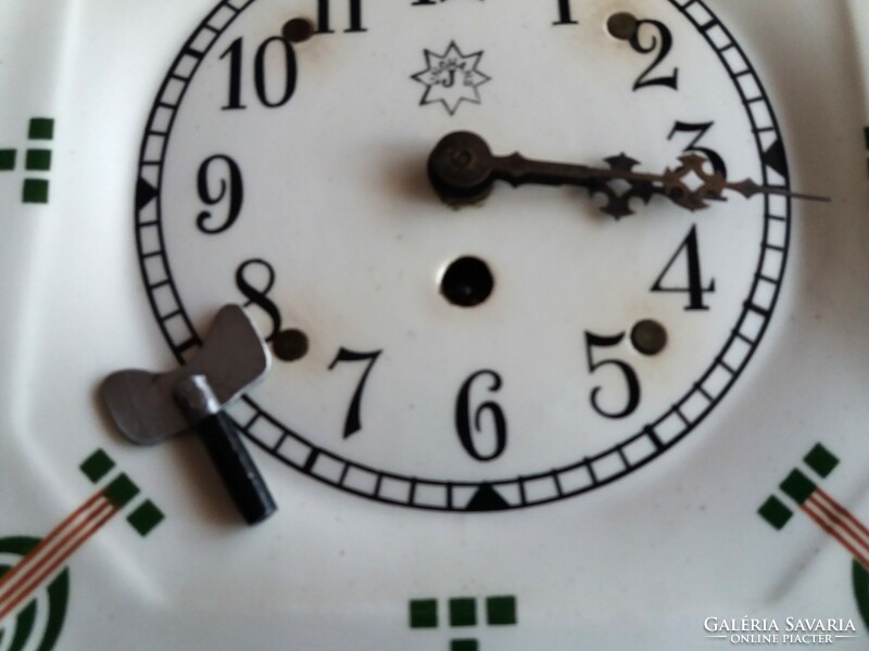 Junghans kitchen art nouveau ceramic wall clock
