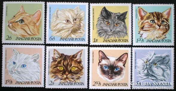 S2434-41 / 1968 Macskák bélyegsor postatiszta