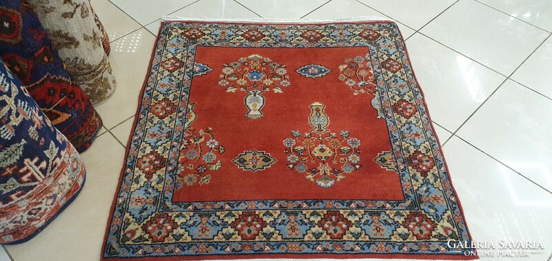 3045 Half antique Azeri vase pattern handmade woolen Persian rug 99x107cm free courier